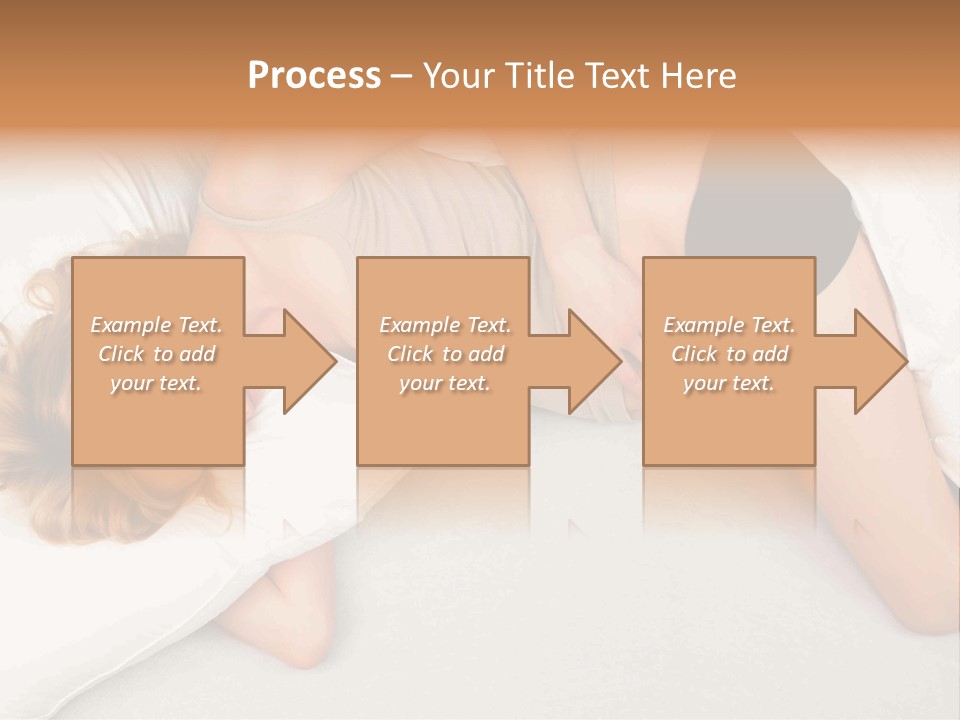 A Woman Laying On A Bed With Her Stomach Exposed PowerPoint Template