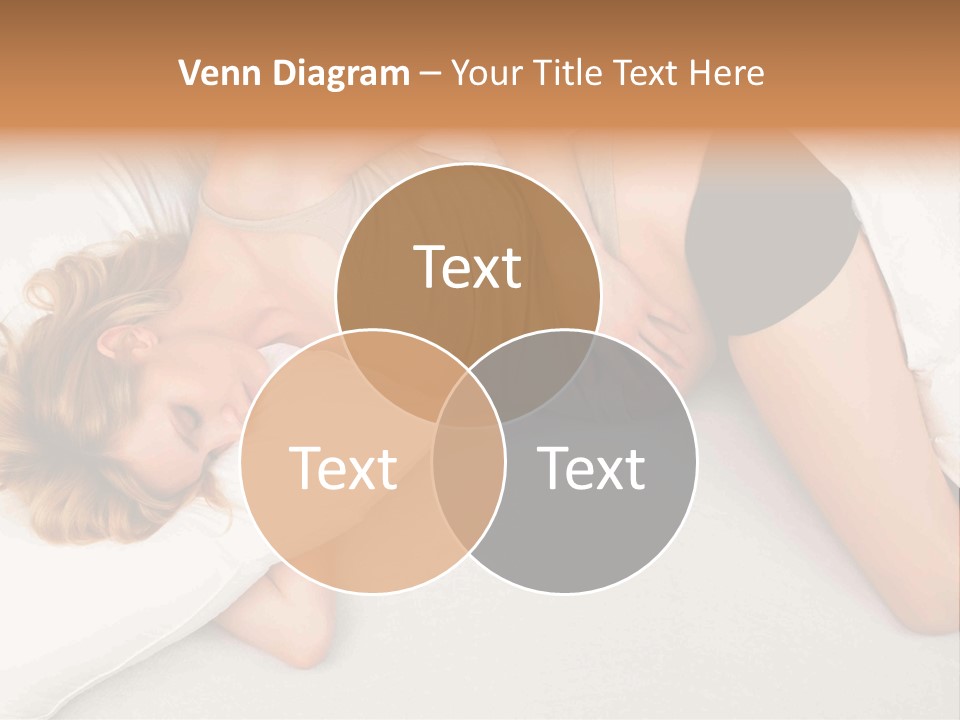 A Woman Laying On A Bed With Her Stomach Exposed PowerPoint Template