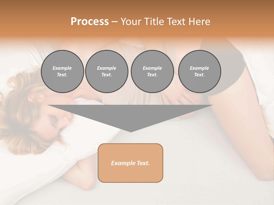 A Woman Laying On A Bed With Her Stomach Exposed PowerPoint Template