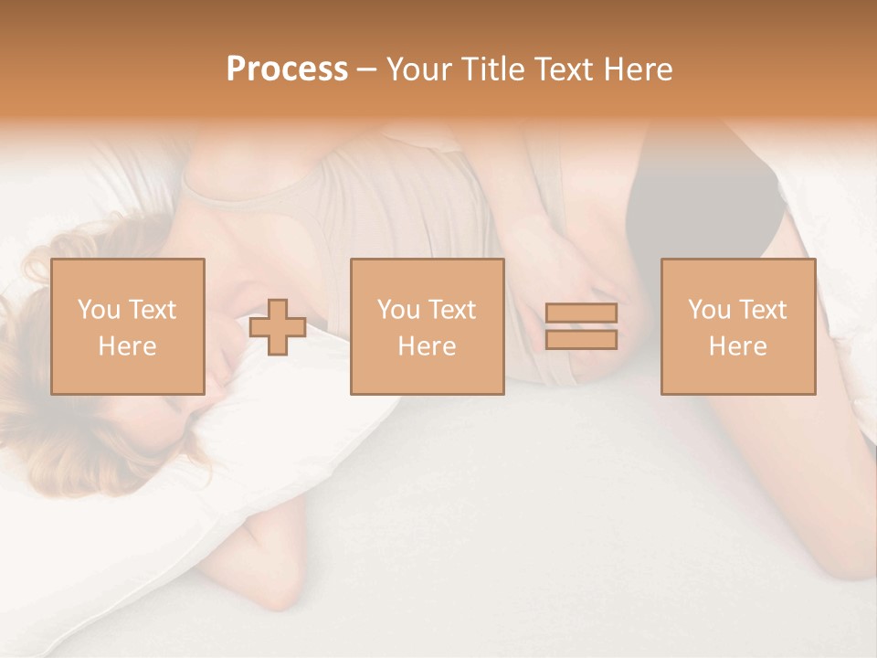 A Woman Laying On A Bed With Her Stomach Exposed PowerPoint Template