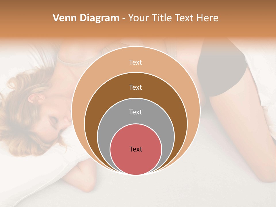 A Woman Laying On A Bed With Her Stomach Exposed PowerPoint Template