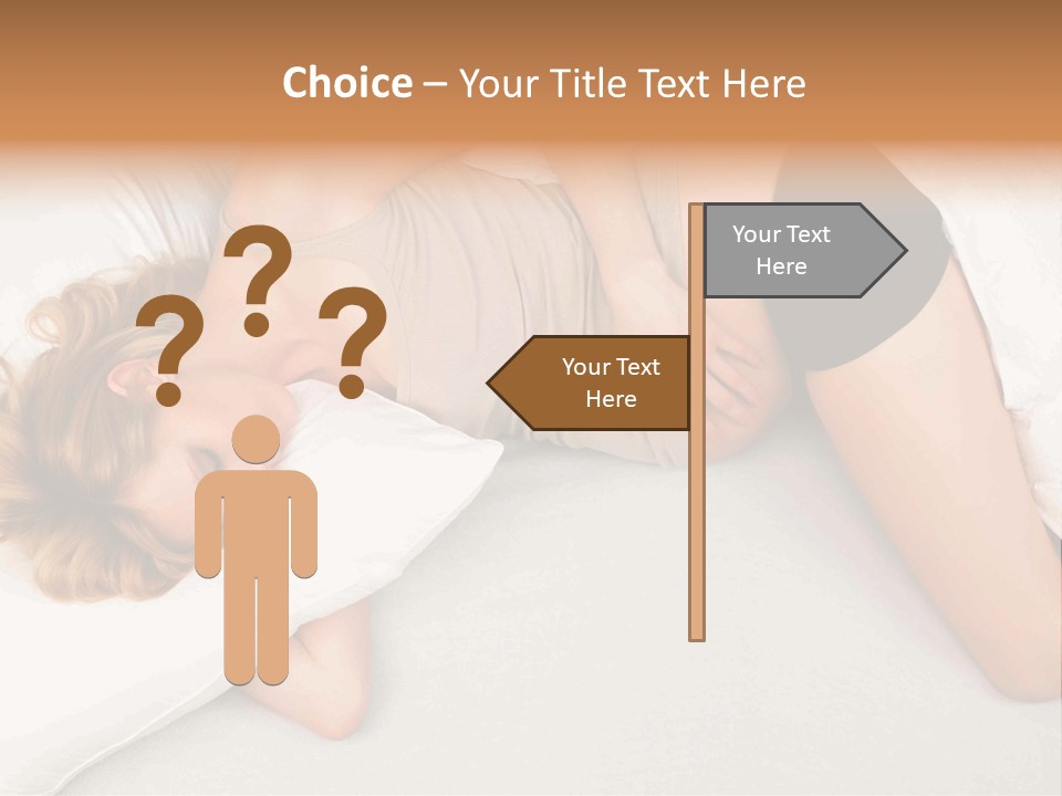 A Woman Laying On A Bed With Her Stomach Exposed PowerPoint Template