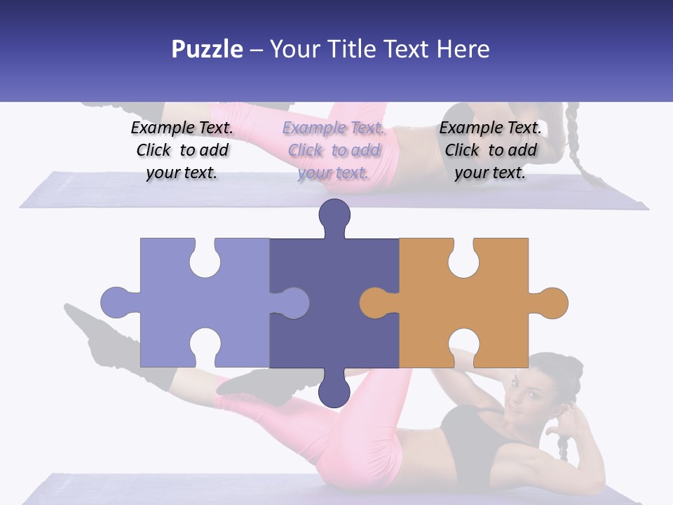 A Woman Doing A Yoga Pose On A Mat PowerPoint Template