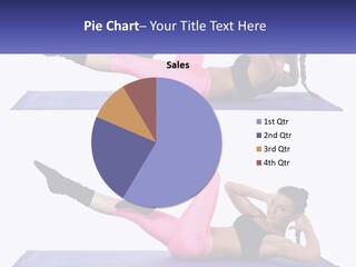 A Woman Doing A Yoga Pose On A Mat PowerPoint Template