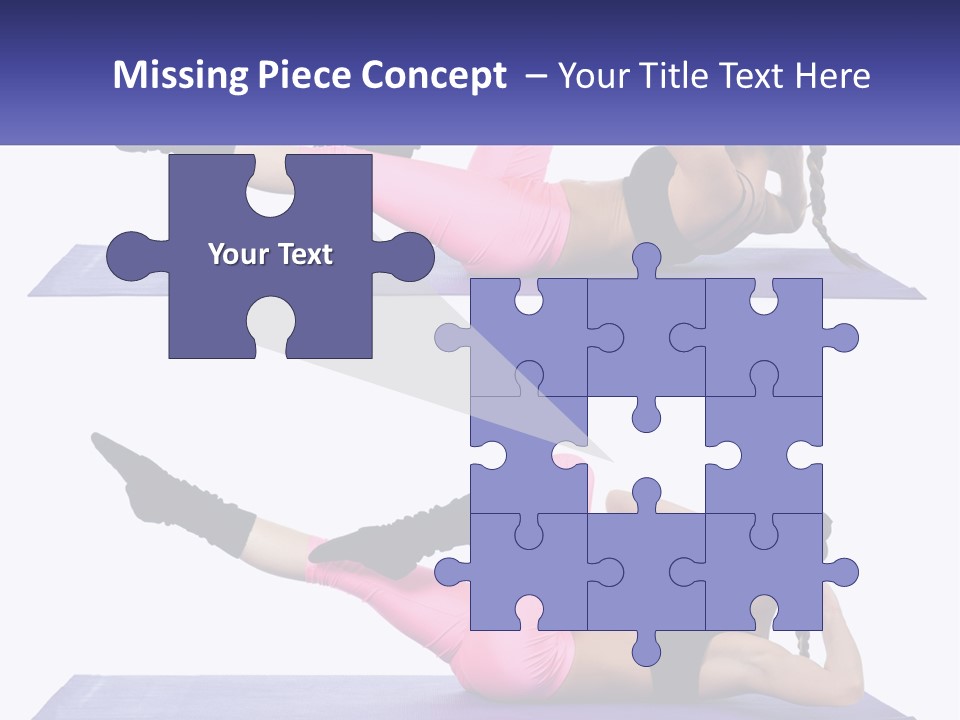 A Woman Doing A Yoga Pose On A Mat PowerPoint Template