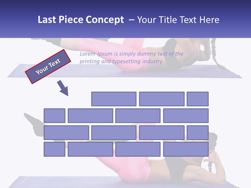 A Woman Doing A Yoga Pose On A Mat PowerPoint Template