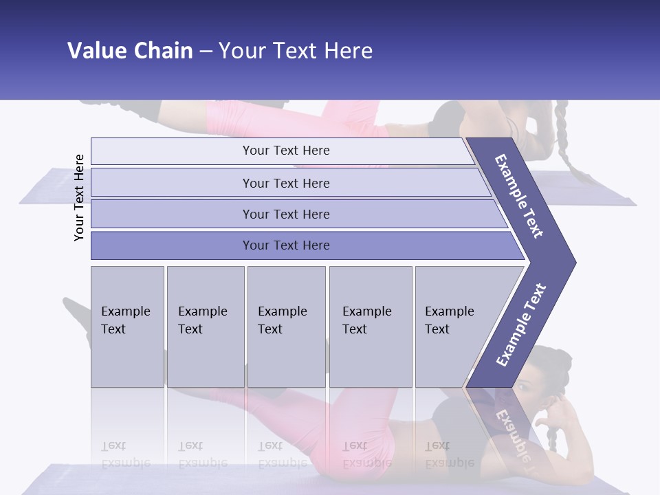 A Woman Doing A Yoga Pose On A Mat PowerPoint Template