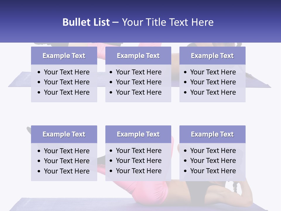 A Woman Doing A Yoga Pose On A Mat PowerPoint Template