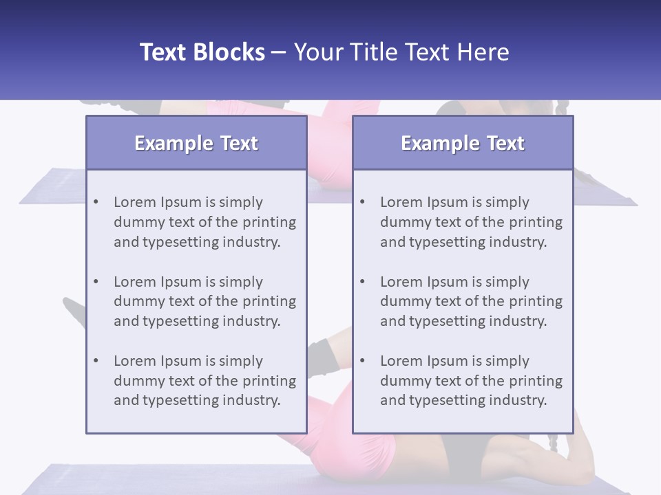 A Woman Doing A Yoga Pose On A Mat PowerPoint Template