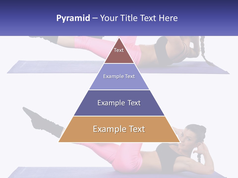 A Woman Doing A Yoga Pose On A Mat PowerPoint Template