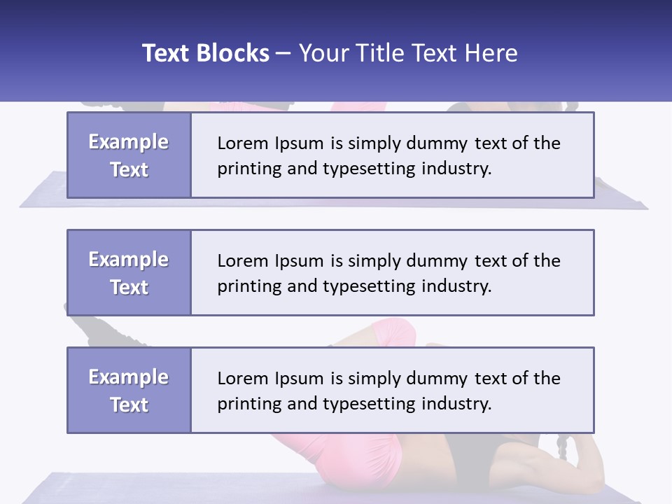 A Woman Doing A Yoga Pose On A Mat PowerPoint Template