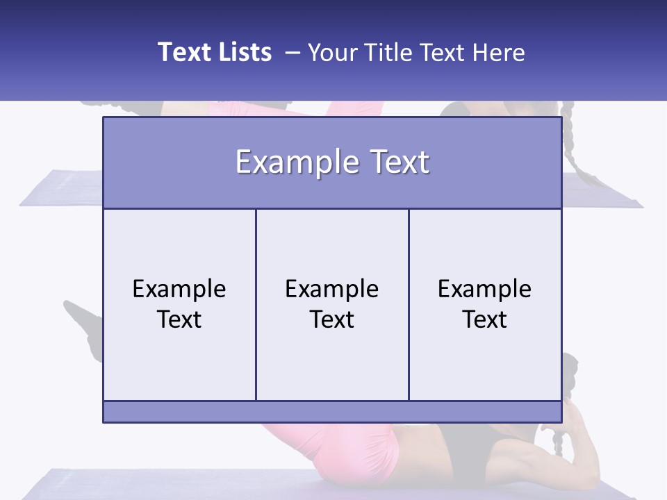 A Woman Doing A Yoga Pose On A Mat PowerPoint Template