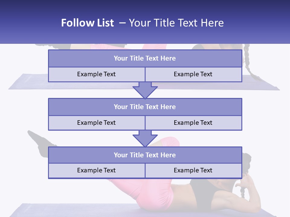 A Woman Doing A Yoga Pose On A Mat PowerPoint Template