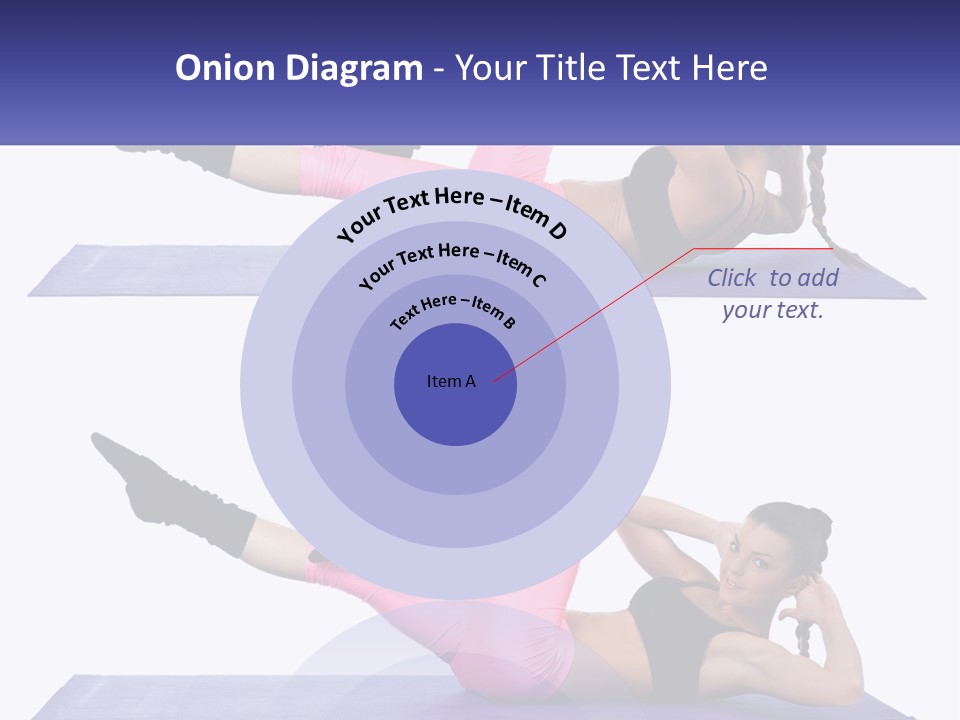 A Woman Doing A Yoga Pose On A Mat PowerPoint Template
