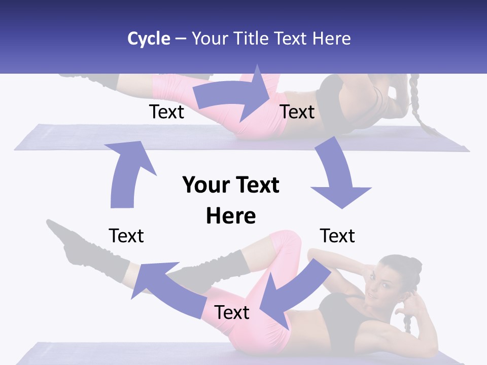 A Woman Doing A Yoga Pose On A Mat PowerPoint Template