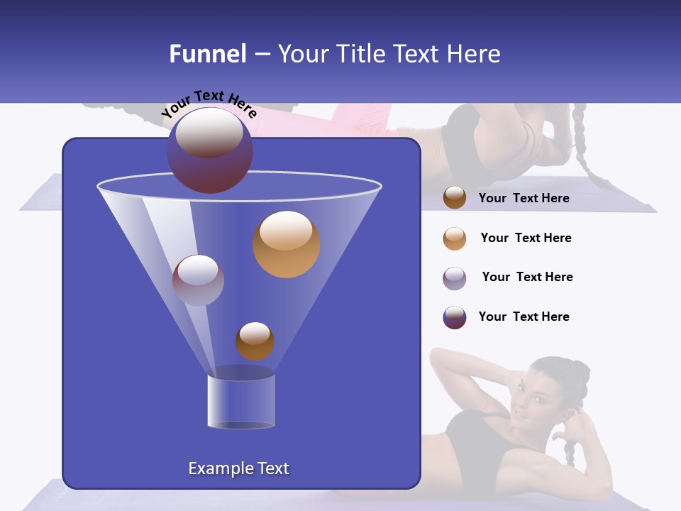 A Woman Doing A Yoga Pose On A Mat PowerPoint Template