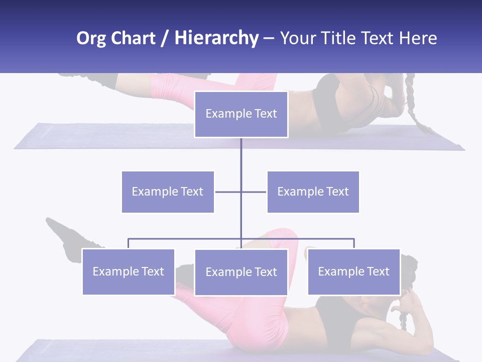 A Woman Doing A Yoga Pose On A Mat PowerPoint Template