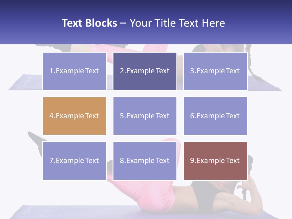 A Woman Doing A Yoga Pose On A Mat PowerPoint Template