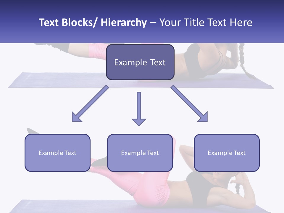 A Woman Doing A Yoga Pose On A Mat PowerPoint Template