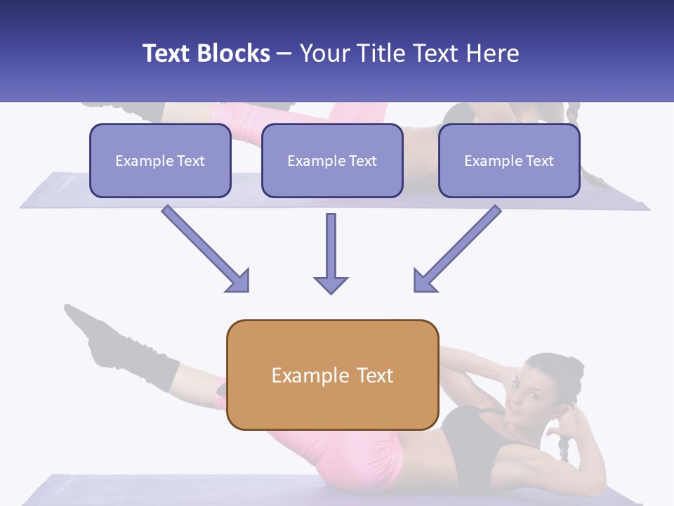 A Woman Doing A Yoga Pose On A Mat PowerPoint Template