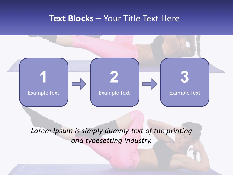 A Woman Doing A Yoga Pose On A Mat PowerPoint Template