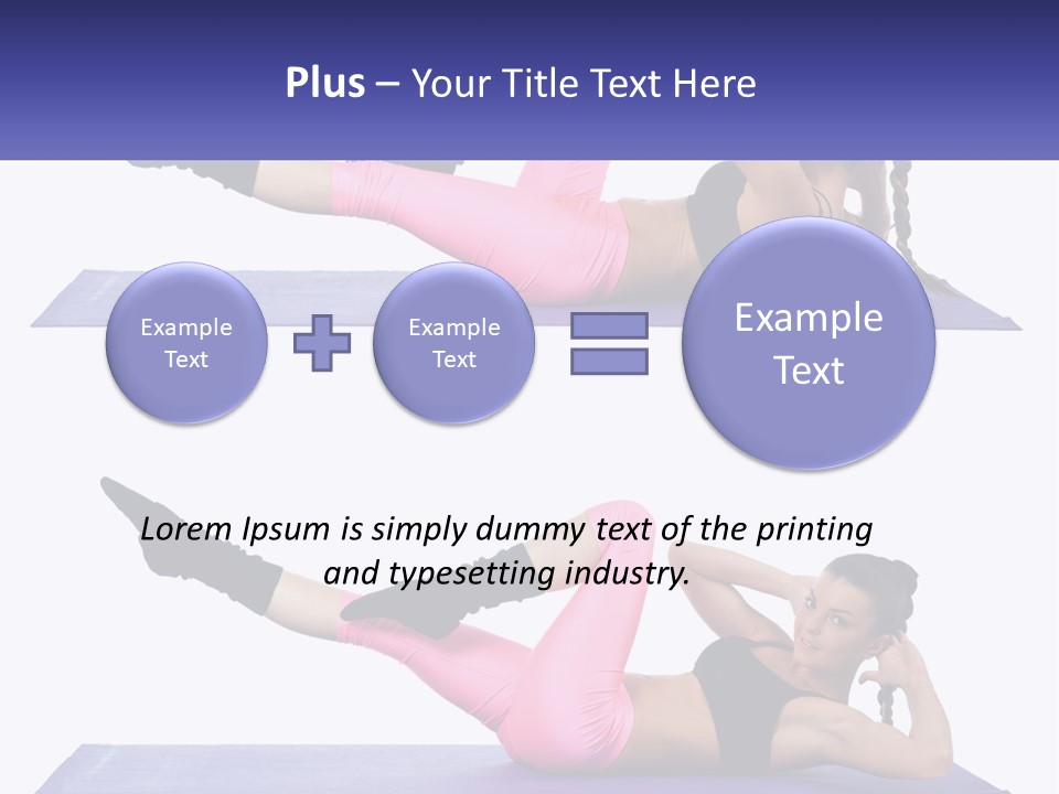 A Woman Doing A Yoga Pose On A Mat PowerPoint Template