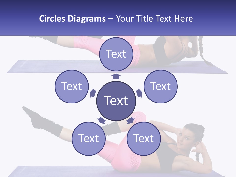 A Woman Doing A Yoga Pose On A Mat PowerPoint Template