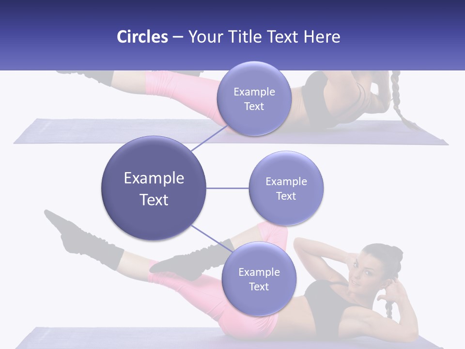 A Woman Doing A Yoga Pose On A Mat PowerPoint Template