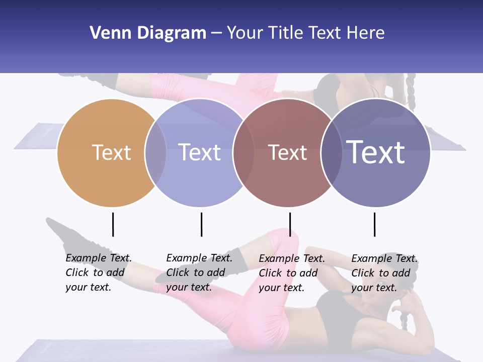 A Woman Doing A Yoga Pose On A Mat PowerPoint Template