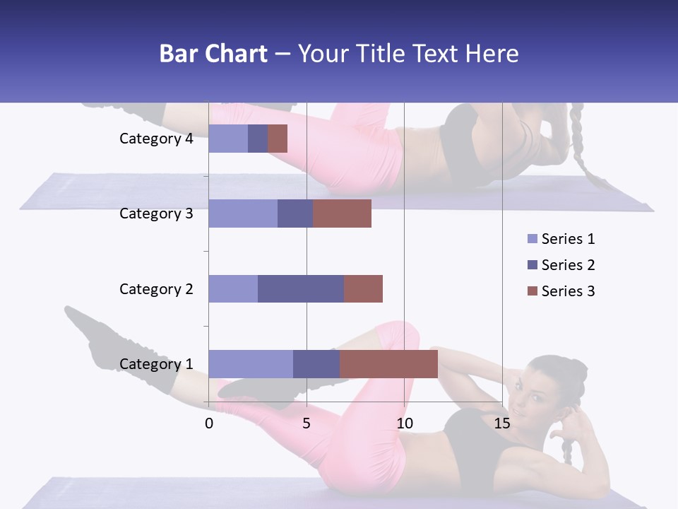 A Woman Doing A Yoga Pose On A Mat PowerPoint Template