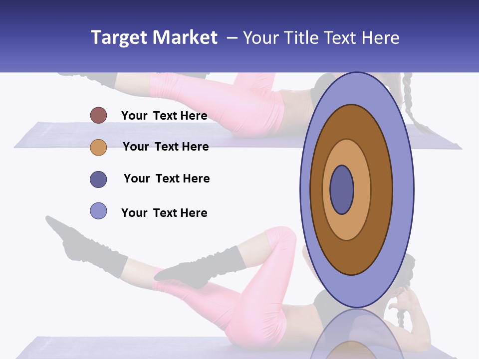 A Woman Doing A Yoga Pose On A Mat PowerPoint Template