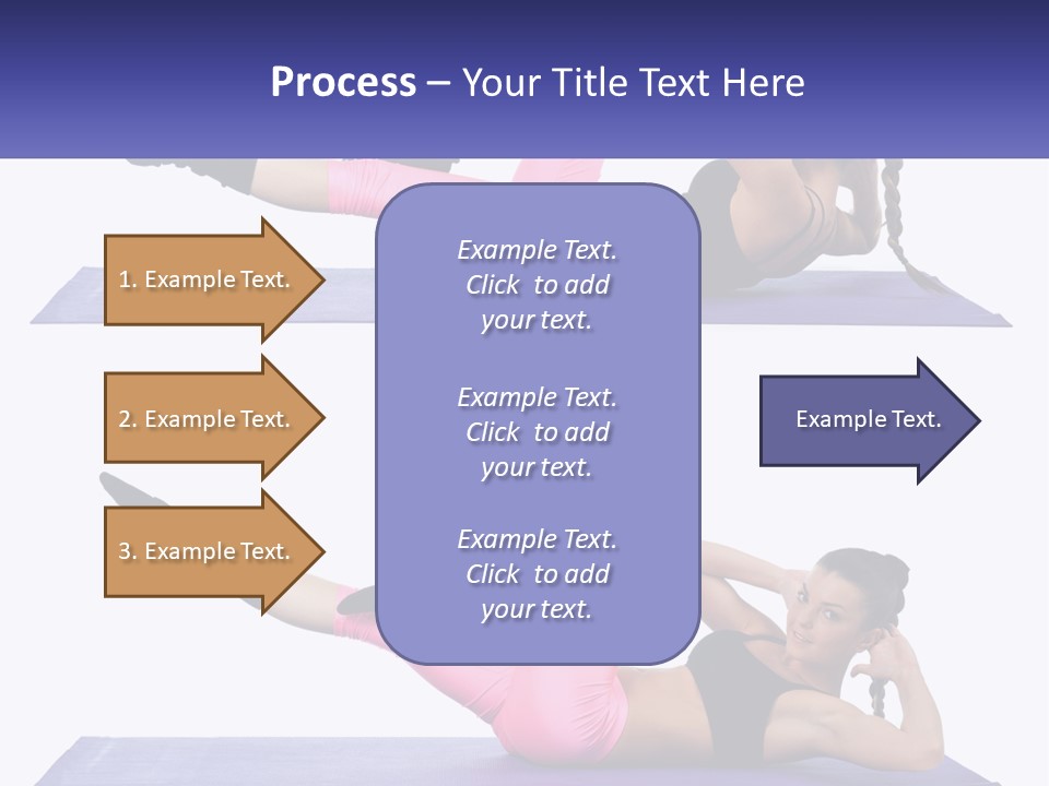 A Woman Doing A Yoga Pose On A Mat PowerPoint Template