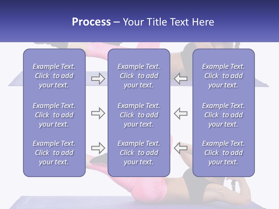 A Woman Doing A Yoga Pose On A Mat PowerPoint Template