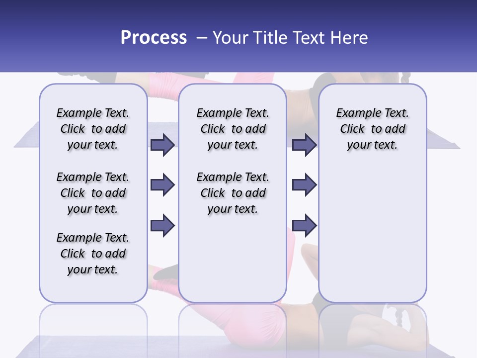 A Woman Doing A Yoga Pose On A Mat PowerPoint Template
