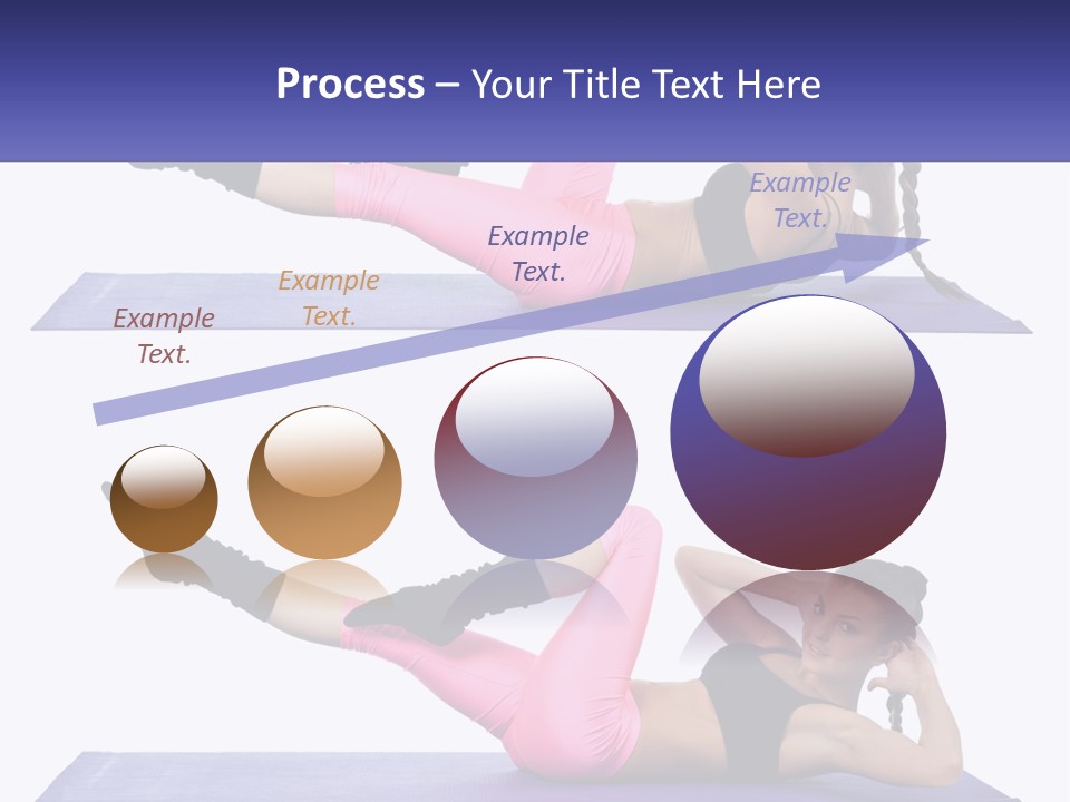 A Woman Doing A Yoga Pose On A Mat PowerPoint Template