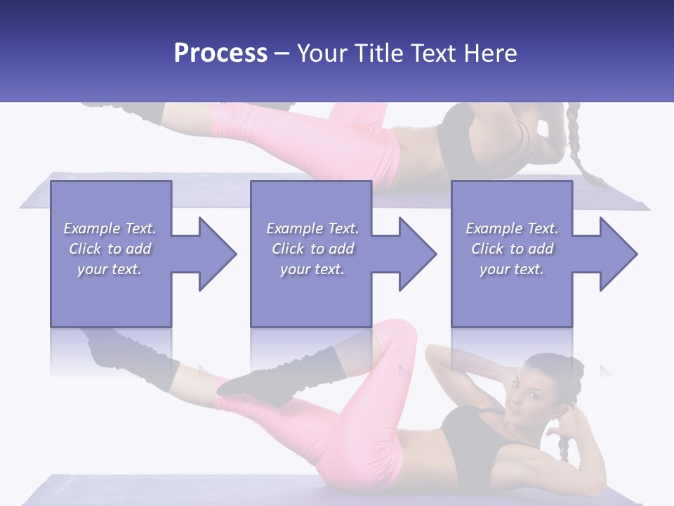 A Woman Doing A Yoga Pose On A Mat PowerPoint Template