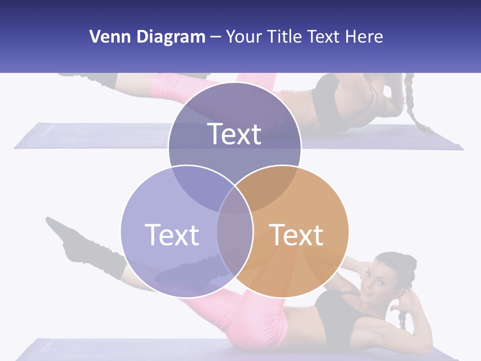 A Woman Doing A Yoga Pose On A Mat PowerPoint Template