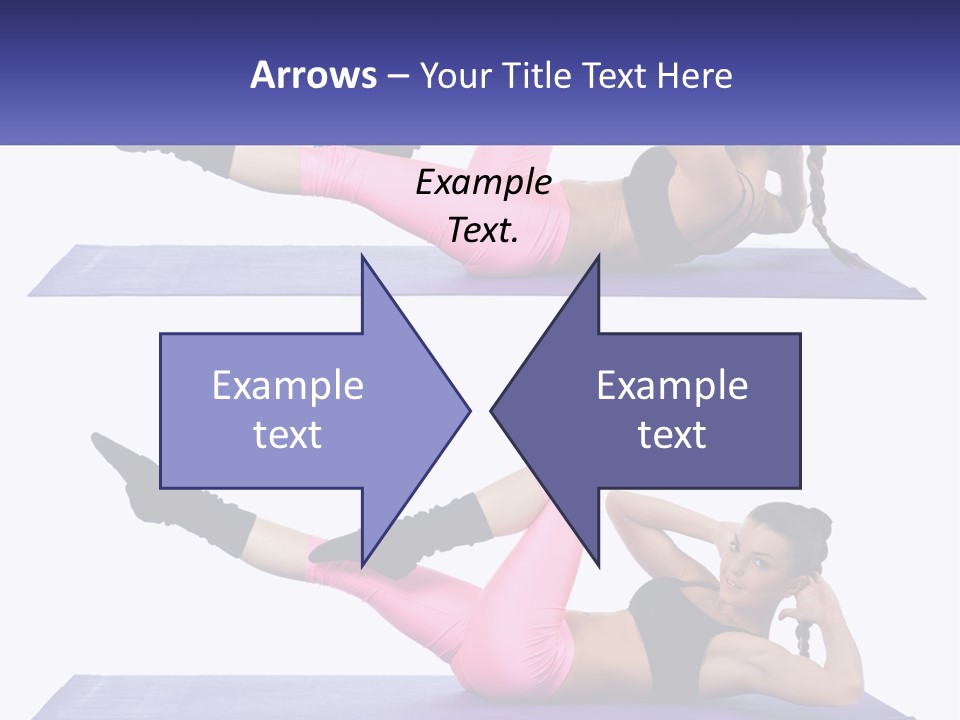 A Woman Doing A Yoga Pose On A Mat PowerPoint Template