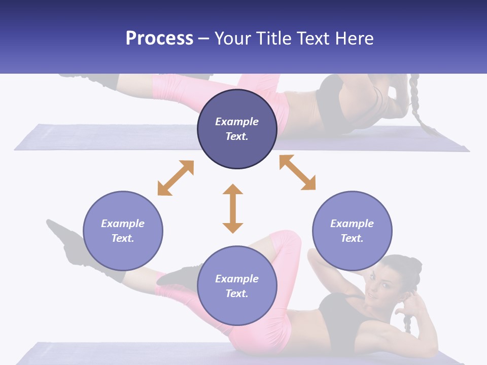 A Woman Doing A Yoga Pose On A Mat PowerPoint Template
