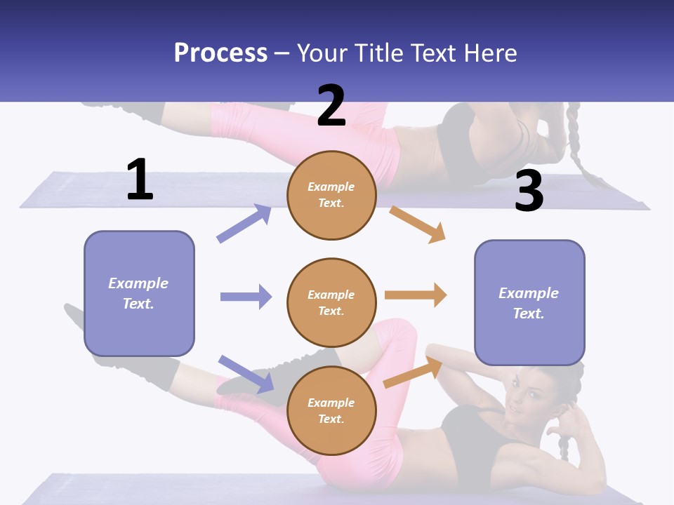 A Woman Doing A Yoga Pose On A Mat PowerPoint Template