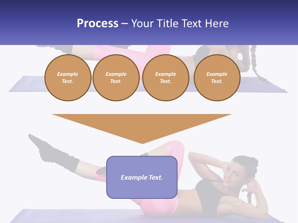 A Woman Doing A Yoga Pose On A Mat PowerPoint Template