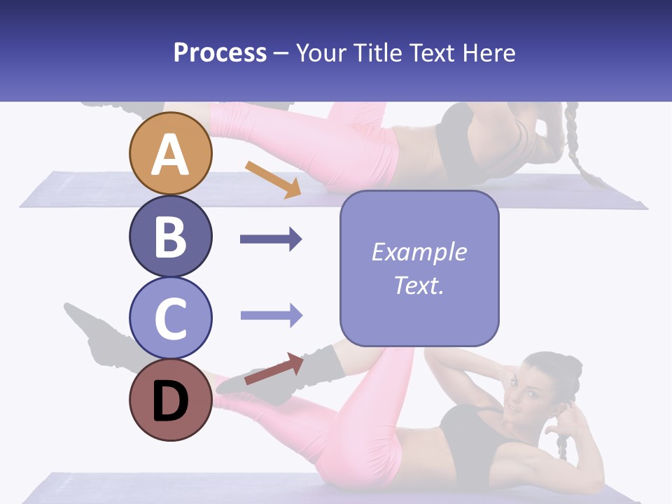 A Woman Doing A Yoga Pose On A Mat PowerPoint Template