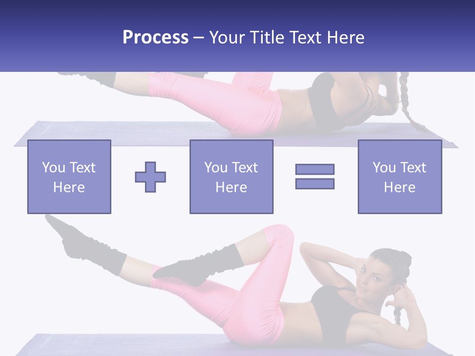 A Woman Doing A Yoga Pose On A Mat PowerPoint Template