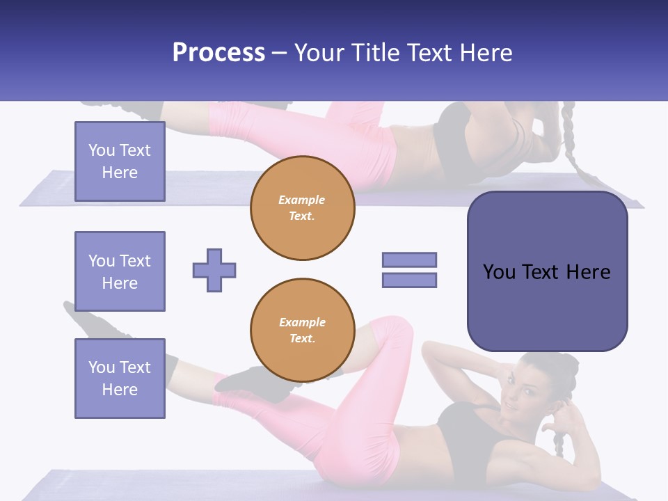 A Woman Doing A Yoga Pose On A Mat PowerPoint Template