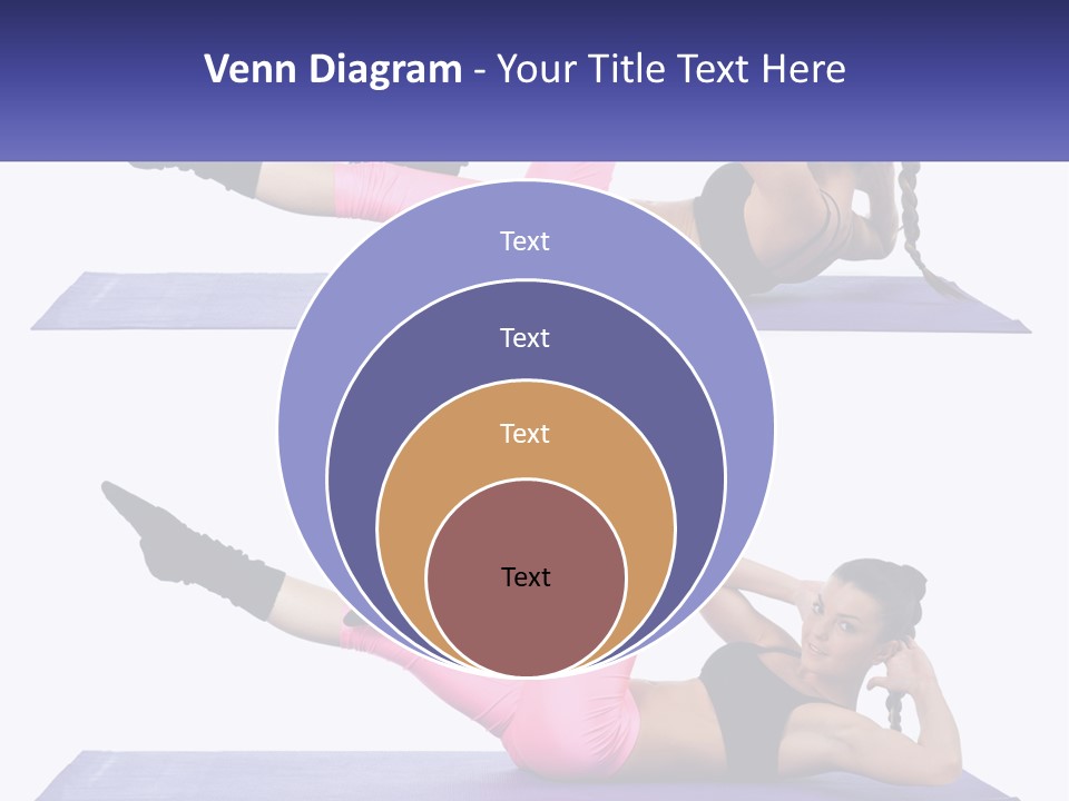 A Woman Doing A Yoga Pose On A Mat PowerPoint Template