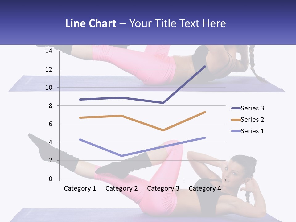 A Woman Doing A Yoga Pose On A Mat PowerPoint Template