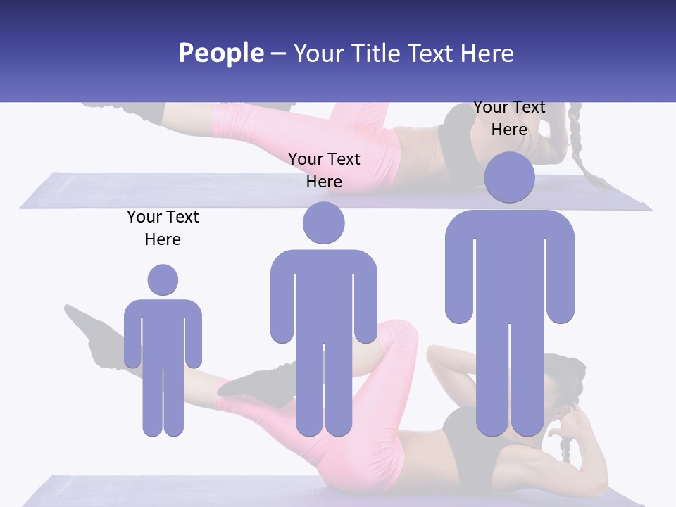 A Woman Doing A Yoga Pose On A Mat PowerPoint Template