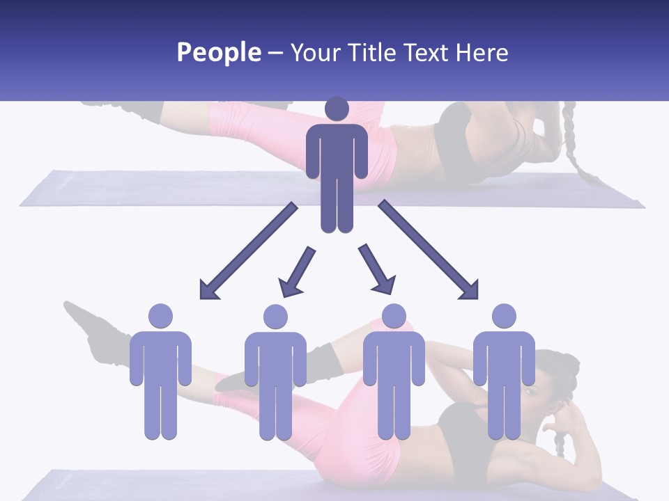 A Woman Doing A Yoga Pose On A Mat PowerPoint Template