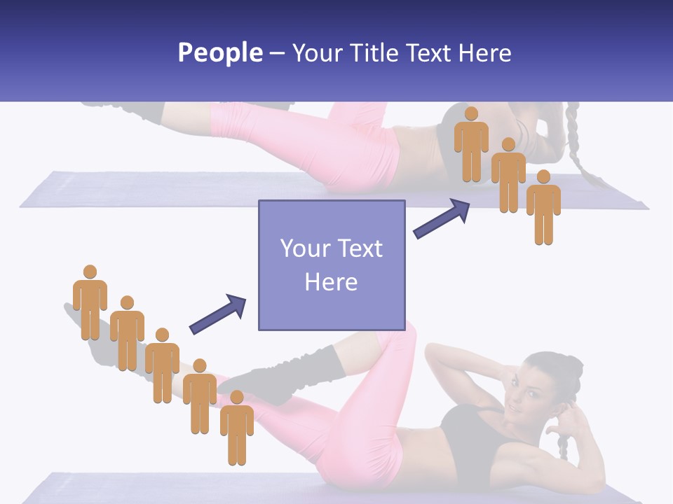 A Woman Doing A Yoga Pose On A Mat PowerPoint Template