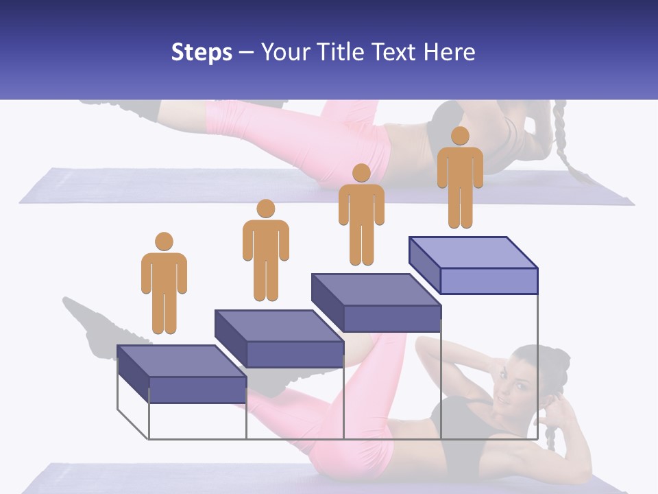 A Woman Doing A Yoga Pose On A Mat PowerPoint Template